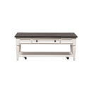 Allyson Park Rectangular Cocktail Table in Wirebrushed White image