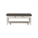 Liberty Furniture Allyson Park Round Cocktail Table in White