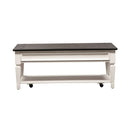 Allyson Park Rectangular Cocktail Table in Wirebrushed White image
