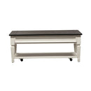 Allyson Park Rectangular Cocktail Table in Wirebrushed White