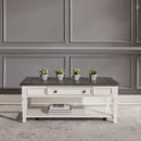 Allyson Park Rectangular Cocktail Table in Wirebrushed White image