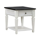 Allyson Park Drawer End Table in Wirebrushed White image