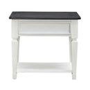 Allyson Park Drawer End Table in Wirebrushed White image