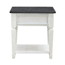 Allyson Park Drawer End Table in Wirebrushed White image