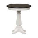 Allyson Park Chair Side Table in Wirebrushed White
