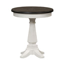 Allyson Park Chair Side Table in Wirebrushed White image