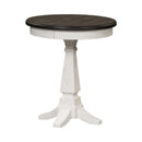 Allyson Park Chair Side Table in Wirebrushed White