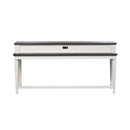 Allyson Park Console Bar Table in Wirebrushed White