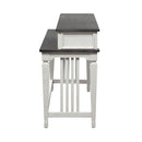 Allyson Park Console Bar Table in Wirebrushed White image