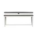 Allyson Park Console Bar Table in Wirebrushed White image