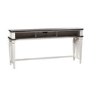 Allyson Park Console Bar Table in Wirebrushed White