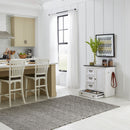 Liberty Furniture Allyson Park Pet Feeder in Wirebrushed White with Charcoal Top EST SHIP TIME APPX 4 WEEKS image