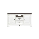 Liberty Furniture Allyson Park 56 Inch TV Console in Wirebrushed White image