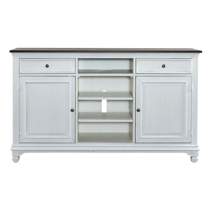 Liberty Furniture Allyson Park 68 Inch Highboy TV Console in Wirebrushed White image