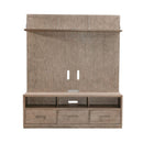 Liberty Furniture City Scape Entertainment Center in Burnished Beige