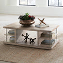 Liberty Furniture City Scape Cocktail Table in White Oak Veneers