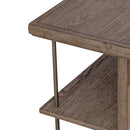 City Scape End Table in White Oak Veneers