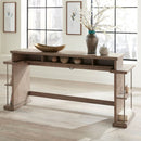 City Scape Console Bar Table in White Oak Veneers image