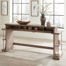 Liberty Furniture City Scape Console Bar Table in White Oak Veneers