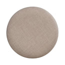 City Scape Upholstered Swivel Console Stool in White Oak Veneers