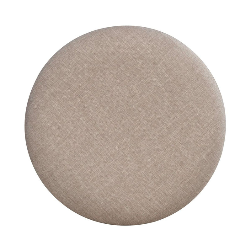 Liberty Furniture City Scape Upholstered Swivel Console Stool in White Oak Veneers
