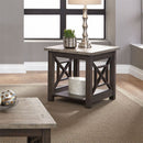 Liberty Heatherbrook End Table in Charcoal and Ash