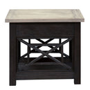 Heatherbrook Drawer End Table in Charcoal and Ash