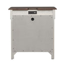 Ivy Hollow 3 Drawer Nightstand w/ Charging Station in Weathered Linen image