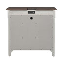 Ivy Hollow 3 Drawer Bedside Chest w/ Charging Station in Weathered Linen