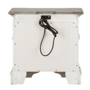 Abbey Park Drawer Nightstand in Antique White image