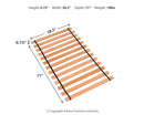 Frandern Loft Bed with Bookcase Storage