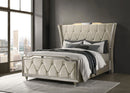 Lorient Wingback Bed with LED Lighting