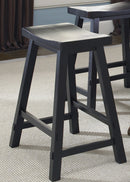 Liberty Furniture Creations II 30 Inch Sawhorse Barstool in Black (Set of 2)