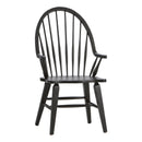 Hearthstone Ridge Windsor Back Arm Chair - Black image