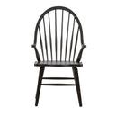 Hearthstone Ridge Windsor Back Arm Chair - Black image