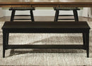 Liberty Furniture Hearthstone Bench in Black