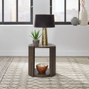 City View Round End Table in Coffee Bean image