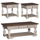 Morgan Creek 3 Piece Set (1-Cocktail 2-End Tables)