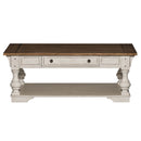 Morgan Creek Cocktail Table in Antique White
