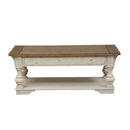 Morgan Creek Cocktail Table in Antique White image