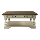 Morgan Creek Cocktail Table in Antique White
