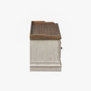 Morgan Creek Storage Hall Bench in Antique White