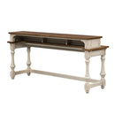 Liberty Morgan Creek Console Bar Table in Antique White