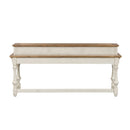 Morgan Creek Console Bar Table in Antique White image
