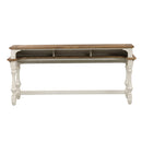 Morgan Creek Console Bar Table in Antique White image