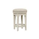 Morgan Creek Console Swivel Stool in Antique White image