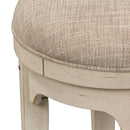 Morgan Creek Console Swivel Stool in Antique White