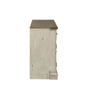 Liberty Morgan Creek Entertainment TV Stand in Antique White Finish with Wire Brushed Tobacco Accents