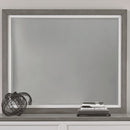 Palmetto Heights Landscape Mirror in Shell White and Driftwood image