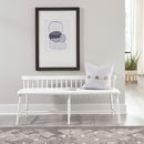 Liberty Furniture Palmetto Heights Low Back Spindle Bench in Two-Tone